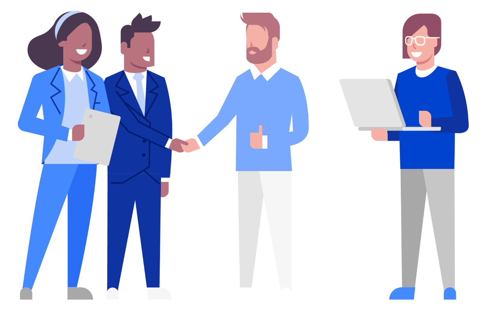 Menschen arbeiten zusammen Illustration mit einer Menschengruppe, die zusammen arbeiten