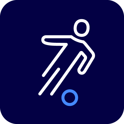 Piktogramm Sport Piktogramm mit Sportler beim Startschuss