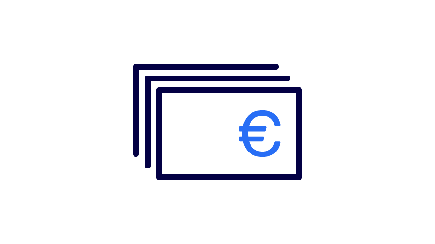 Geld Piktogramm für Geld