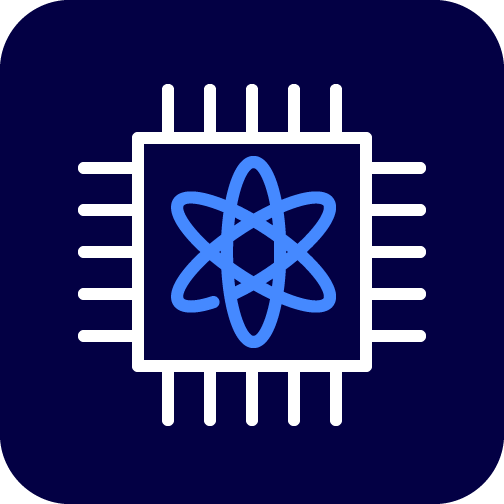 Piktogramm für Quantencomputer Piktogramm Quantencomputer
