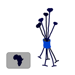 Grafische Symbole zu Afrika