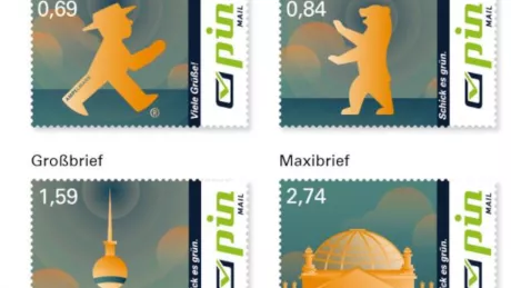 Briefmarken mit Berliner Wahrzeichen 