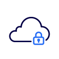 Piktogramm gesicherte Cloud Bundesdruckerei
