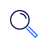 Pictogram: magnifying glass