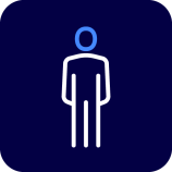 Piktogramm Person stehend