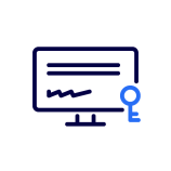 pictogram of an encrypted document