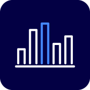 Pictogram with data in the form of a bar chart