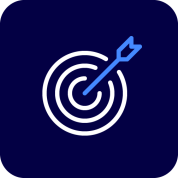 Pictogram with a target