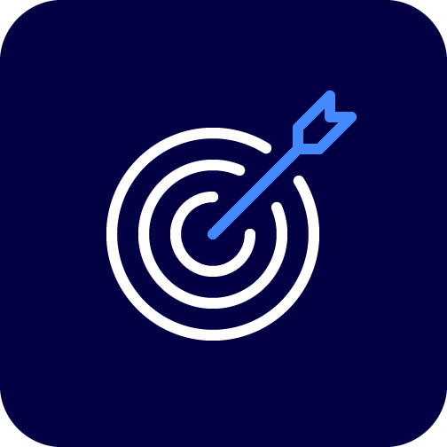 Pictogram with a target