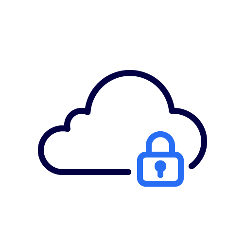 Piktogramm gesicherte Cloud Bundesdruckerei