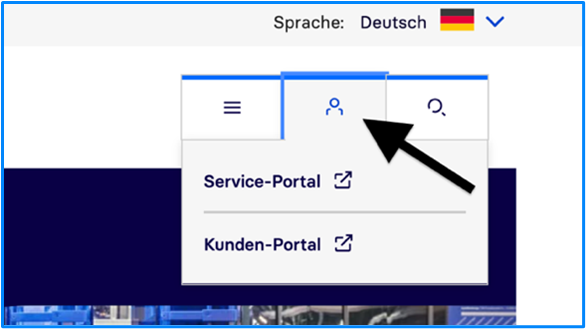 Eine Ansicht der Portale